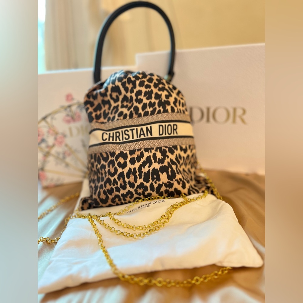 Brand New! Dior Drawstring Backpack 11”x9”
